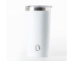 Tumbler vaso termico acero inox 540ml con tapa de Water Revolution Blanco
