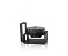 Lucie Kaas Marco MR01BB - Candelabro (8 cm, mÃ¡rmol), Color Negro