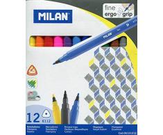 MILAN Gomas de borrar, Blanco, PequeÃ±o, 12
