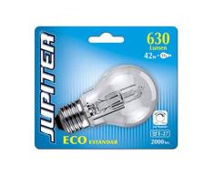 Jupiter LAMPARA Basic Eco Stand. Clasica 42W E27 BL, Negro, Estandar