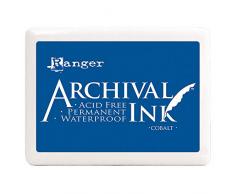Ranger Jumbo Archival - Almohadilla de tinta (tamaÃ±o grande), color azul