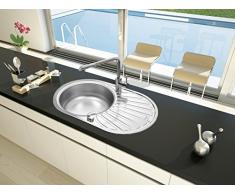 respekta CANSAS77x48 Fregadero, Acero Inoxidable, 77 x 48 cm