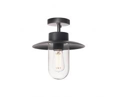 SLV MOLAT/iluminaciÃ³n para Paredes, Caminos, entradas, Foco led, luminaria de Superficie de Exterior, lÃ¡mpara de jardÃ­n, proyector de Techo / E27 IP44 60Â W Antracita, Anthracite