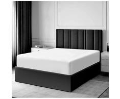 SÃ¡bana Bajera Ajustable Individual de 200 Hilos, 100% algodÃ³n Egipcio, sÃ¡bana de Cama de 25 cm, Color Blanco