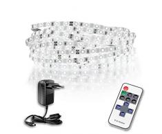 Suprema - Kit de tira LED de 10 metros, 24 W, con mando a distancia y fuente de alimentación de 24 W, luz natural 4000 K