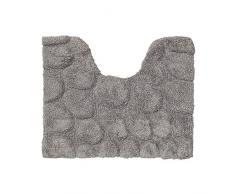 Sealskin Alfombra de BaÃ±o Contorno Inodoro Pebbles, 50 x 60 x 1.5 cm, AlgodÃ³n, Gris