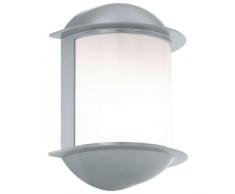 Eglo ISOBA - iluminación al aire libre (Pared, Plata, Color blanco, Aluminio, De plástico, LED, 7W, 7W)