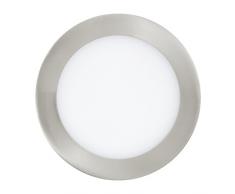 EGLO FUEVA 1 iluminación de techo NÃquel LED 2,7 W - Lámpara (NÃquel, Alrededor, Empotrada, IP20, II, Blanco)