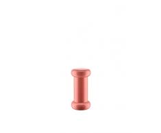 Alessi Totem Domestici ES19 2 - Molinillo de Sal, Pimienta y Especias de DiseÃ±o en Madera de Haya, Rosa, Roja y Amarilla