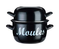 KitchenCraft: World of Flavours â Olla Grande para Mejillones, Esmaltada, 25Â cm