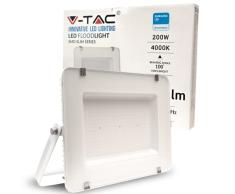 V-TAC Faro LED de exterior con chip Samsung 200 W - [Ãºltima generaciÃ³n] - IP65-23000 lÃºmenes - Proyector LED exterior color blanco - Impermeable - Luz blanca natural