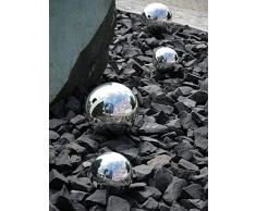 Europalms Bolas Decorativas para jardÃ­n (10 cm), Color Plateado