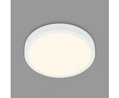 Briloner -lámpara de techo LED, lámpara de techo, luz blanca cálida, lámpara de superficie, luz de superficie, blanco, Ã380x50 mm