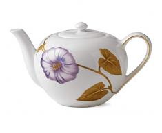 Royal Copenhagen Flora - Tetera de hueso fino, color blanco