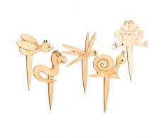 Petra s Manualidades (News a de dah5s Juego de Conectores Maceta Animales, 5Â diseÃ±os Diferentes, de Madera, Juego de 5Â Piezas