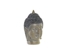 Figura Decorativa de la Marca DKD Home Decor Buda Resina Gris Claro (16 x 15 x 25 cm) (Referencia: S3019827)
