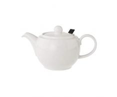 Villeroy & Boch 10-4153-0630 For Me Tetera con Tapa y Filtro, Jarra Elegante y Blanca de Porcelana Premium, Apta para lavavajillas, 450Â ml