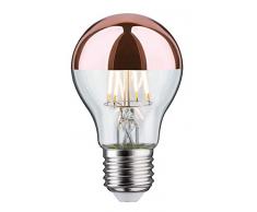 Paulmann 28671 lámpara LED filamento AGL 6,5 vatios Bombilla cúpula Espejo Cobre 2700 K Blanco cálido E27, 6.5 W, Kopfspiegel Kupfer