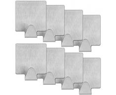 mumbi Toallero de acero inoxidable autoadhesivo plaza (8 piezas)