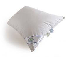 Daunex - Almohada de algodón, Color Blanco, 50 x 80 x 2 cm