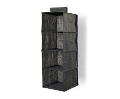 easystorage Caja Vertical TNT, Tela, Cenizas, 30.0Â x 30.0Â x 84.0Â cm