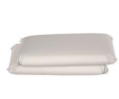 Premium Memory Duetto H11 cojín Memory, Almohada de algodón, Blanco, 43 x 73 H11