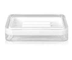 MÃ¶ve Line - Jabonera (12 x 8,5 x 2,5 cm, acrÃ­lico), Color Blanco