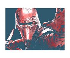 Komar Wandbild Von Star Wars Faces Kylo | Kinderzimmer, Jugendzimmer, Dekoration, Kunstdruck | ohne Rahmen | WB170-40x30 fotomural, carbÃ³n