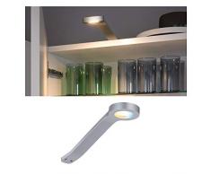Paulmann 99950 Luminaria para muebles LED Clever Connect, foco Mike Tunable White 12 V incl. 1x2 W, regulable, lÃ¡mpara de armario, cromo mate, luz para armario, plÃ¡stico, lÃ¡mpara de cocina 2700-6500 K