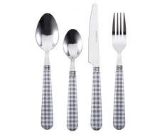 Renberg NESS CUBERTERIA 24 PZAS ACERO INOXIDABLE NESSY GRIS, Cuadros