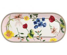 Maxwell Williams HV0029 Teas & Cs - Plato para tarta (tamaño pequeño), diseño de condesa, porcelana, Rosa rosa, 25 x 11.5 cm