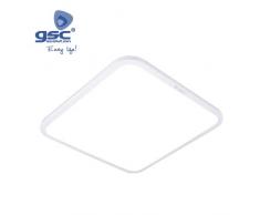 GSC Evolution Plafon techo LED Piazza 45W 3000K, Blanco, 490x490x60mm