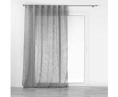 Douceur dIntÃ©rieur Visillo con Trabillas Ocultas (140 x 240 cm) Haltona Gris, Efecto Lino Tejido