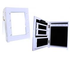 DOREX Joyero, Madera, Blanco, Talla Unica