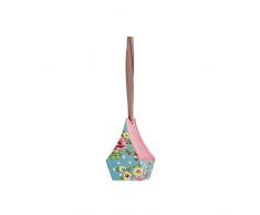 Hutschenreuther Springtime - Colgante de casa de pájaros Flowers Türkis (8,4 x 5,2 x 5,2 cm)