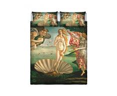 Sogni dAutore Set de Ropa de Cama (Hoja Plana 255x300cm + 2 Fundas Cojin 52x82cm con Solapa Interna), SD56, 100Â % AlgodÃ³n, Doble