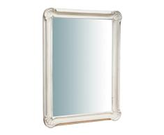 Biscottini Espejo Vintage 90x65 cm | Espejo de Pared de baÃ±o y Dormitorio | Espejo de Entrada