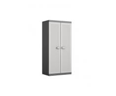 Keter Logico Armario XL escobero, Negro/Gris