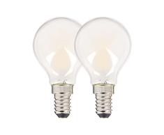 Xanlite - PACK2RFV806PO - Bombilla LED filamento llama casquillo E14 806lm blanco cÃ¡lido - ClÃ¡sico - Clase A++- Bajo consumo - FÃ¡cil instalaciÃ³n