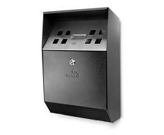 Lacor 63342 Cenicero Pared Black, Acero Inoxidable 18/10