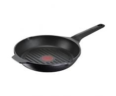 Lagostina Aroma Grill - Sartén antiadherente redonda de aluminio fundido à 26 cm, sartén inducción, gas y horno con indicador de cocción Thermo-Signal y revestimiento Titanium