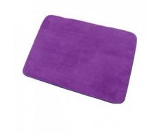 MSV 140963 Douceur - Alfombra con Memoria (poliéster, Poliamida, Poliuretano y SBR, 50 x 70 x 0,1 cm), Color Morado