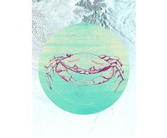 Komar Wandbild Von Crab Sea | Poster, Bild, Wohnzimmer, Schlafzimmer, Dekoration, Kunstdruck | ohne Rahmen | P080C-30x40 fotomural, carbÃ³n