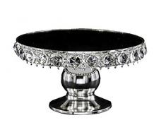 Renaissance - Soporte para Tartas de Plata de 25 x 14,6 x 25,4 cm, tamaño Mediano