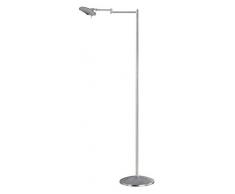 Trio Lighting Lámpara de Pie Decorativo Moderno Kazan, LED Integrado 80% Ahorro de energía, 8 W, Níquel mate