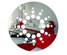 FLEXISTYLE - Espejo Decorativo (acrÃ­lico, 3 mm, para salÃ³n, Dormitorio, Pasillo, irrompible, Color Plateado