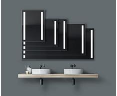 Espejo de baÃ±o LED Talos Light con iluminaciÃ³n blanca cÃ¡lida - cortes de luz a izquierda y derecha - 50x70 cm