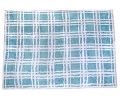 Aratextil Números Alfombra Infantil, Algodón, Celeste, 120x160 cm