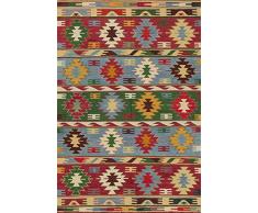 Vilber Kilim.2578 DU 01 155X230 Alfombra, Vinilo, Multicolor, 155 X 230