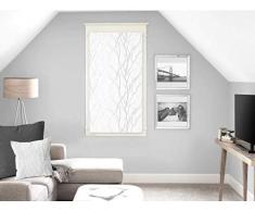 Par de Mini visillos 45 x 90 cm Liane Blanco